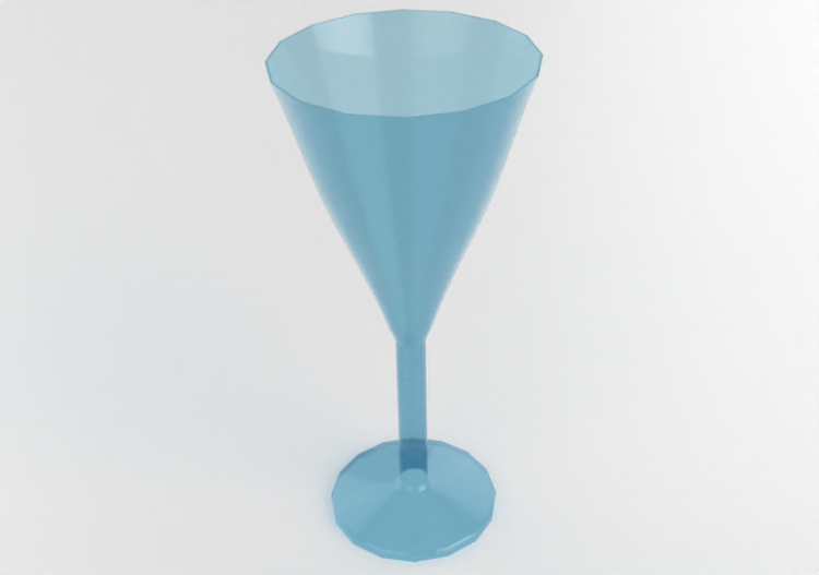 3D Geschirr und Besteck - Weinglas - ACCA software
