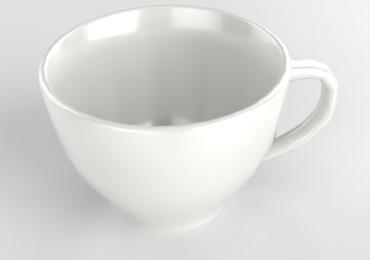 Crockery and cutlery 3D - Milk cup - ACCA software