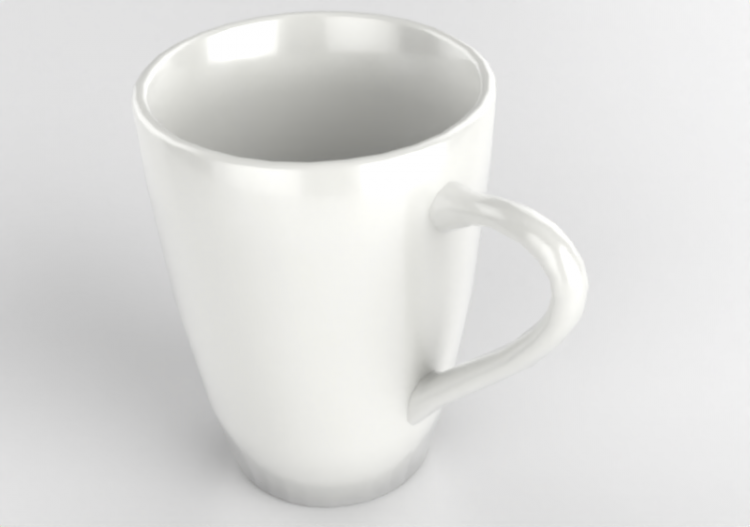 Crockery and cutlery 3D - Milk cup - ACCA software