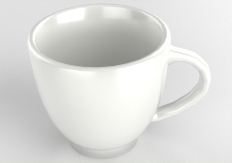 Louças e talheres 3D - Xícara de café - ACCA software