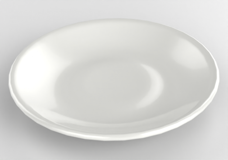 Vaisselle et couverts 3D - Assiette plate - ACCA software