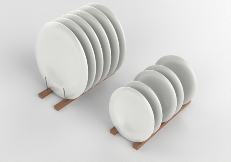 Crockery and cutlery 3D - Plates - ACCA software