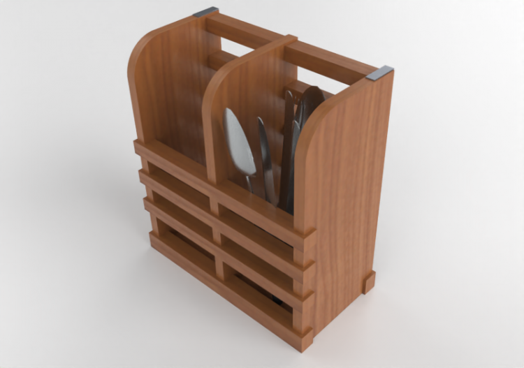 Crockery and cutlery 3D - Kitchen cutlery set - ACCA...
