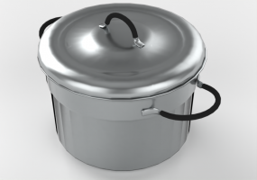 Pans and Containers 3D - Pan