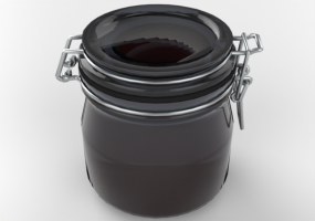 Pans and Containers 3D - Jam jar