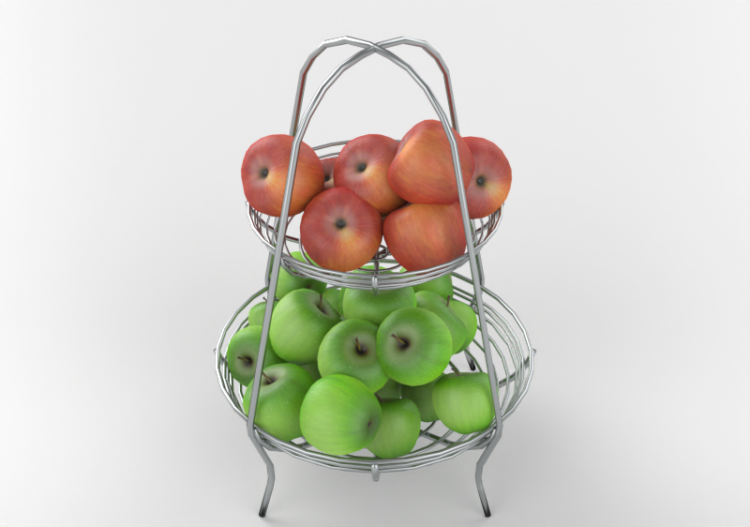 Casseroles Récipients 3D - Récipient avec pommes - ACCA...
