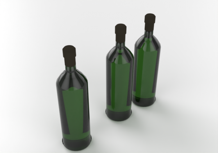 3D Zubehör - Weinflasche - ACCA software