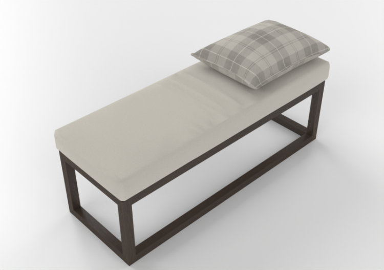3D Sofa - Wooden bench - ACCA software