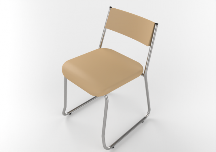 Sillas 3D - Silla de piel - Cavaletti - Coletiva - 1003 -...