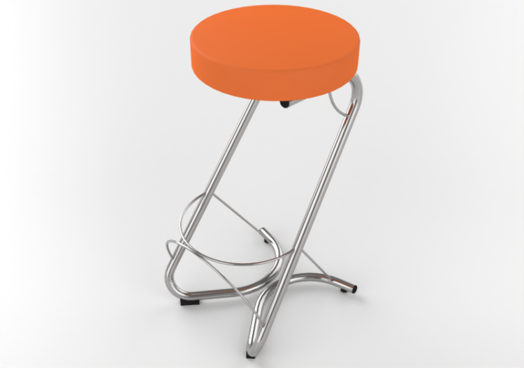 Cadeira 3D - Banqueta de pele - Cavaletti - Fun - 14016 -...