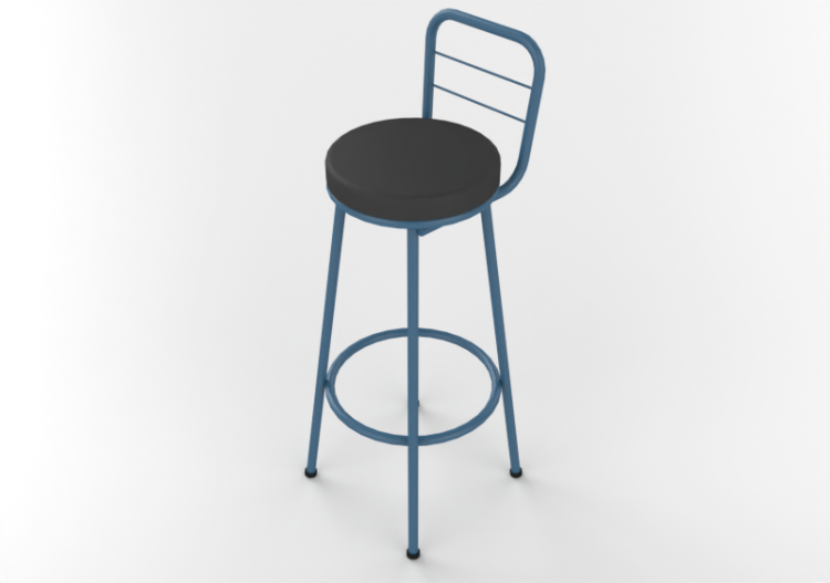 Cadeira 3D - Banqueta de pele - Cavaletti - Fun - 14015 -...