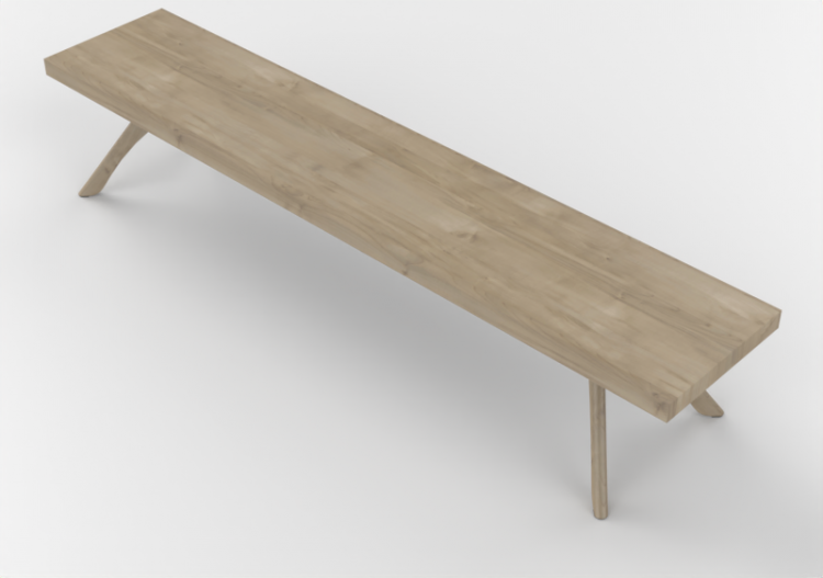 3D Chairs - Wooden bench - Cavaletti - Duo - 36075 - ACCA...
