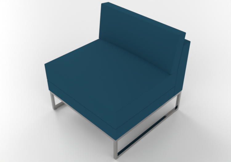 Poltrone 3D - Divano in tessuto - Cavaletti - Connect -...