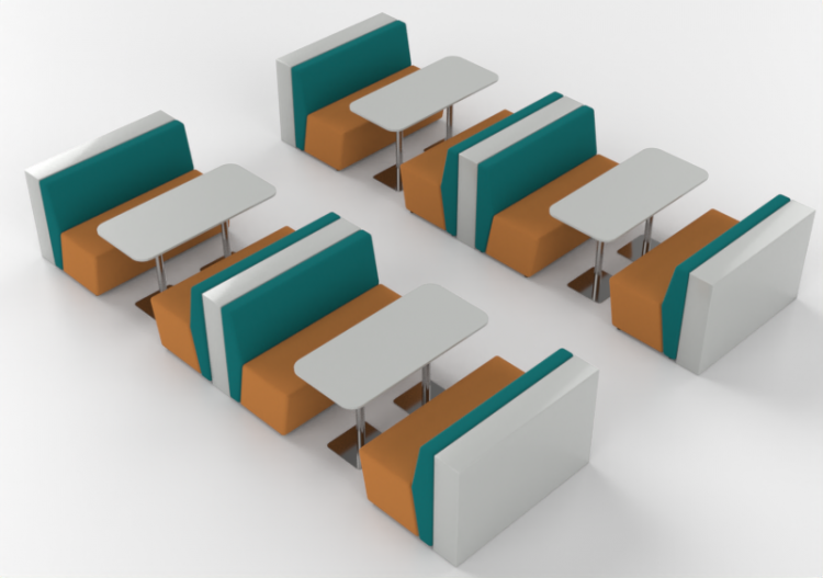 Fauteuil 3D - Composition de canapés et tables - Cavaletti...