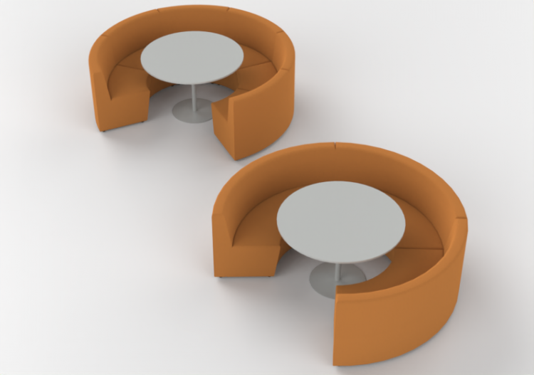Fauteuil 3D - Composition de canapés et tables - Cavaletti...