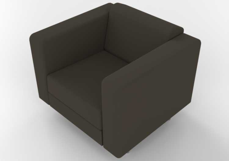 Poltronas 3D - Poltrona de tecido - Cavaletti - Box - 12105...