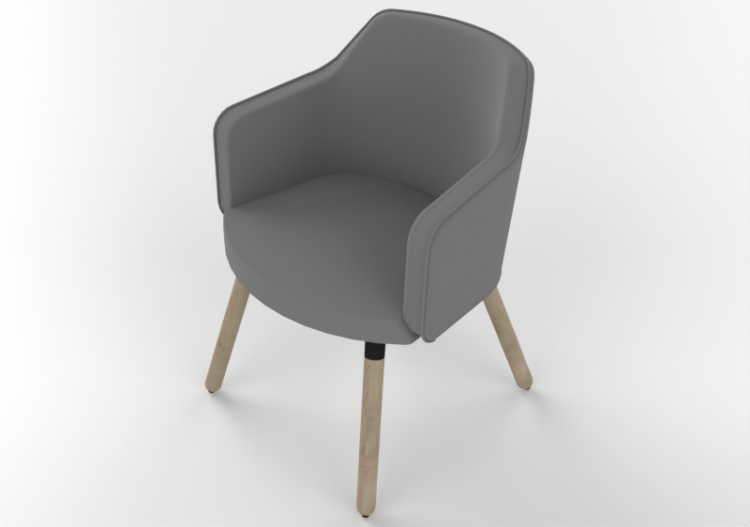 Poltronas 3D - Poltrona de tecido - Cavaletti - Duo - 36174...