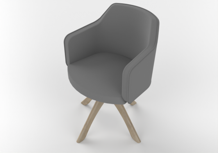 Poltronas 3D - Poltrona de tecido - Cavaletti - Duo - 36074...