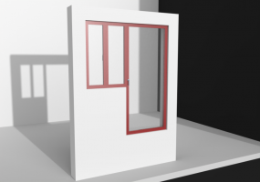 3D Tür/Fenster - FINESTRA A 3 ANTE FUORI STANDARD