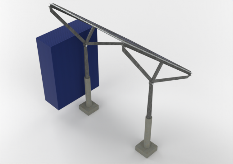Modular Photovoltaic structure (end) - ACCA software
