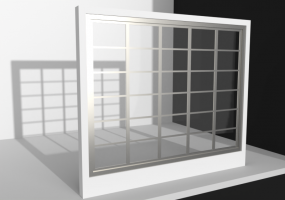 3D Tür/Fenster - facciata in vetro