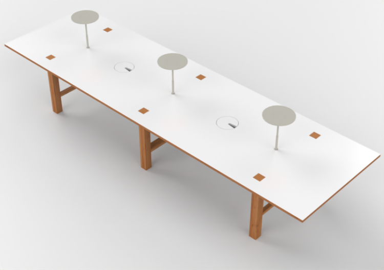 Tavoli 3D - Tavolo rettangolare - Orangebox – Bae-18 - ACCA...