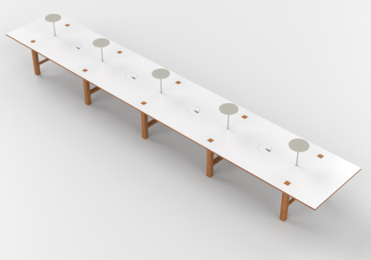 桌子 - Rectangular desk - Orangebox – Bae-20 - ACCA software