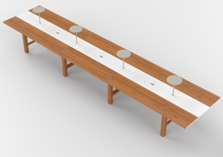 Mesas 3D - Mesa retangular - Orangebox – Bae-27 - ACCA...