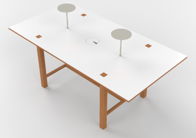 Mesas 3D - Mesa rectangular - Orangebox – Bae-05 - ACCA...