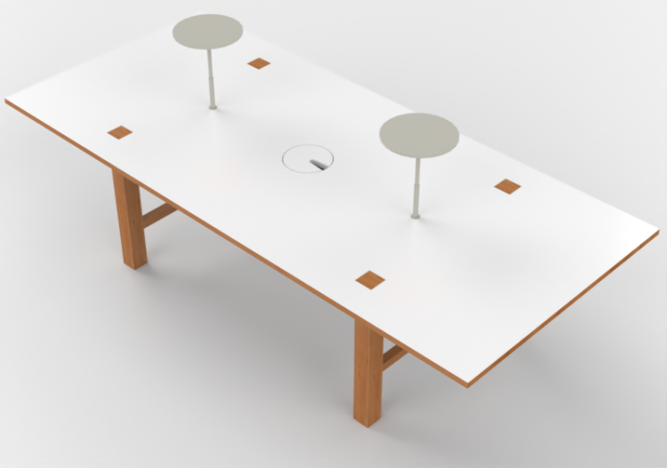 3D Tische - Rechteckiger Tisch - Orangebox – Bae-17 - ACCA...