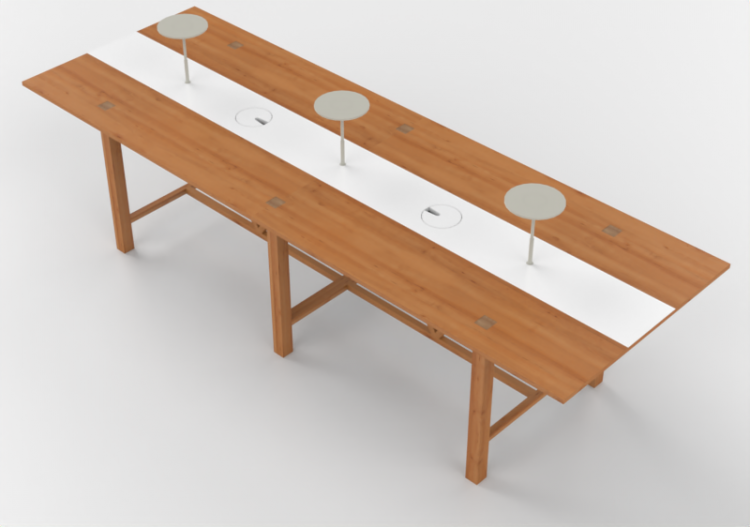 Mesas 3D - Mesa rectangular - Orangebox – Bae-14 - ACCA...
