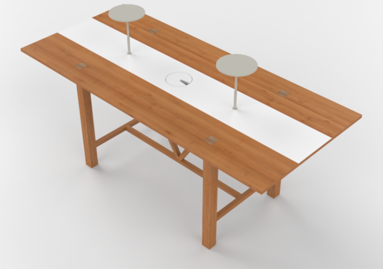 3D Tables - Rectangular desk - Orangebox – Bae-29 - ACCA...