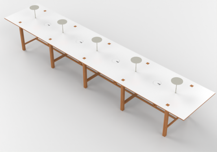 3D Tables - Rectangular desk - Orangebox – Bae-08 - ACCA...