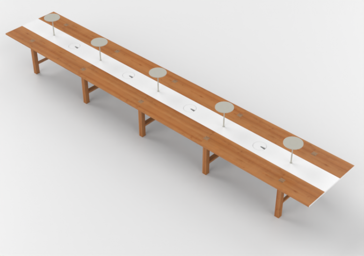 Tavoli 3D - Tavolo rettangolare - Orangebox – Bae-28 - ACCA...