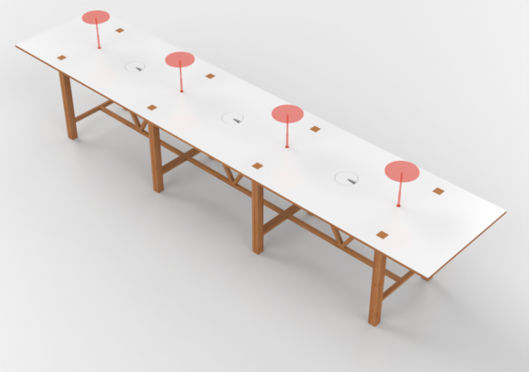 Tavoli 3D - Tavolo rettangolare - Orangebox – Bae-23 - ACCA...