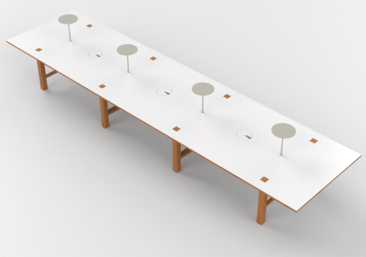 Mesas 3D - Mesa rectangular - Orangebox – Bae-03 - ACCA...