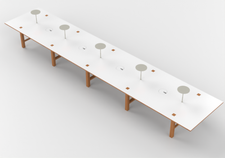 Tavoli 3D - Tavolo rettangolare - Orangebox – Bae-04 - ACCA...