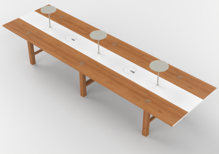 Mesas 3D - Mesa retangular - Orangebox – Bae-26 - ACCA...