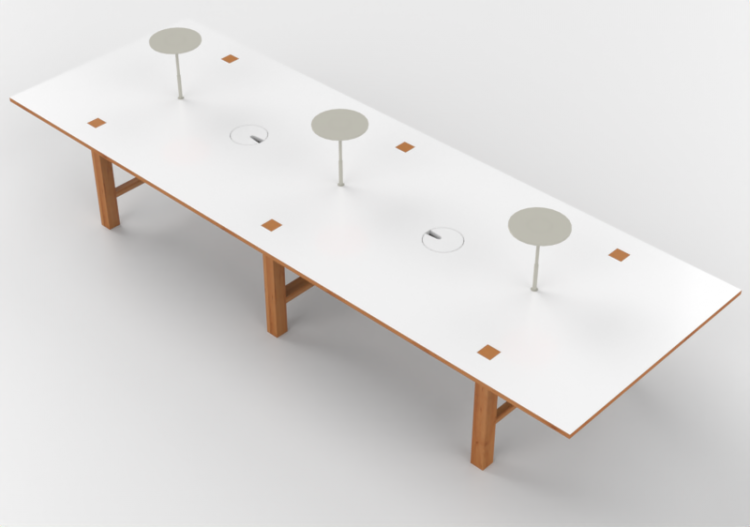 Tables 3D - Table rectangulaire - Orangebox – Bae-02 - ACCA...