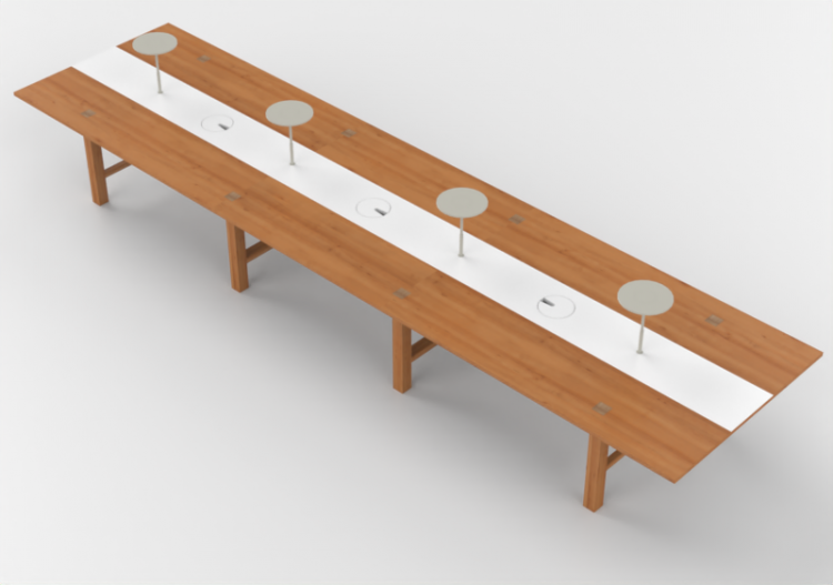 3D Tische - Rechteckiger Tisch - Orangebox – Bae-11 - ACCA...