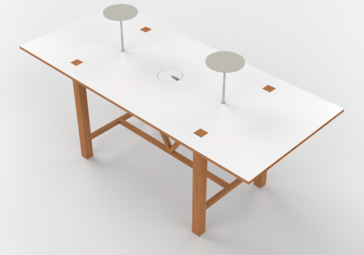 Mesas 3D - Mesa retangular - Orangebox – Bae-21 - ACCA...