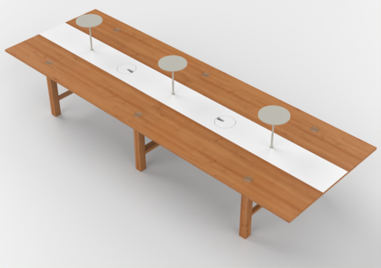 Tables 3D - Table rectangulaire - Orangebox – Bae-10 - ACCA...