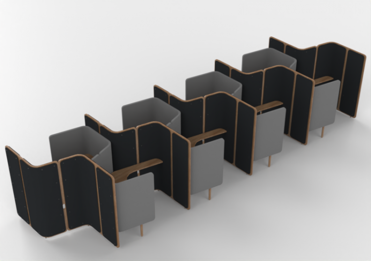 办公桌 - Office booth with desk - Orangebox – Coppice – Focus...