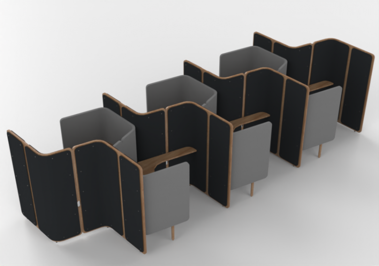办公桌 - Office booth with desk - Orangebox – Coppice – Focus...
