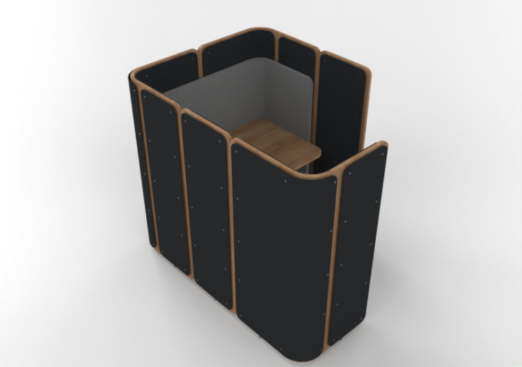 Escritorios 3D - Cabina con escritorio - Orangebox –...