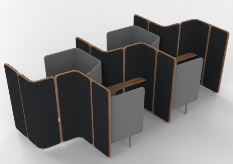 办公桌 - Office booth with desk - Orangebox – Coppice – Focus...