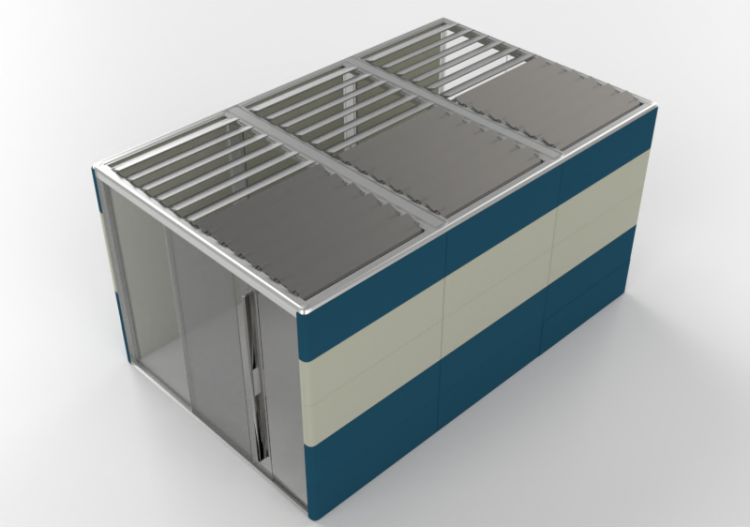 Móveis 3D - Escritório modular - Orangebox – Air³ 27 - ACCA...