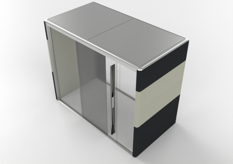 Móveis 3D - Escritório modular - Orangebox – Air³ 20 - ACCA...