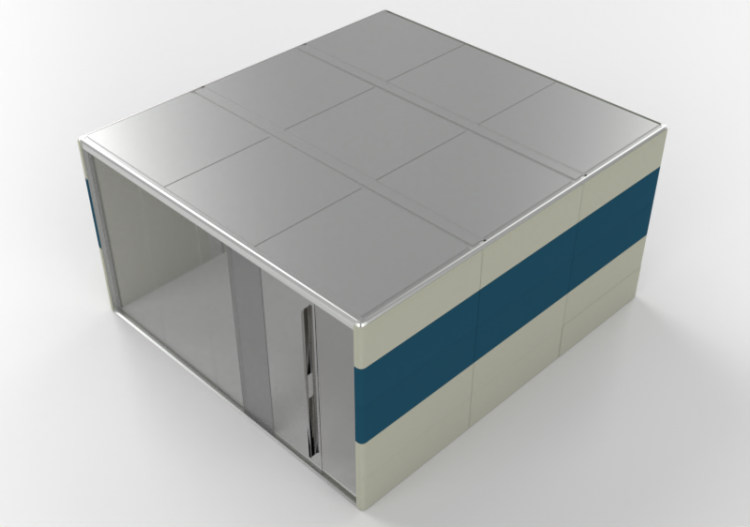 Móveis 3D - Escritório modular - Orangebox – Air³ 28 - ACCA...
