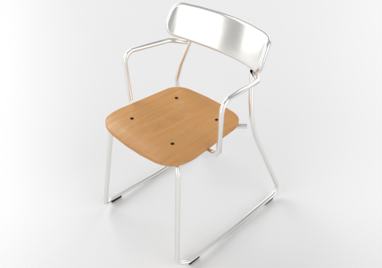 Cadeira 3D - Cadeira para bar restaurante escritório -...
